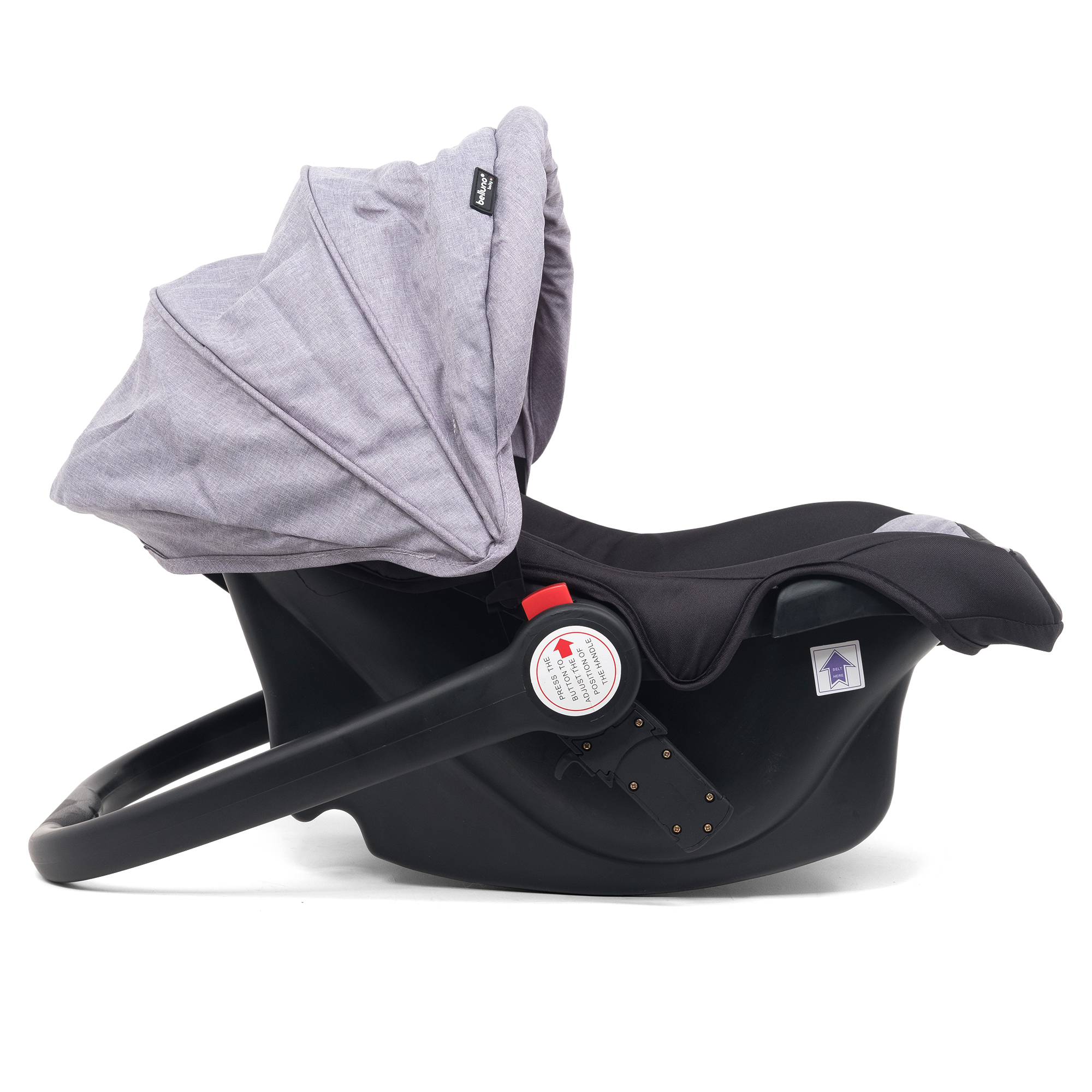 Cochecito Belluno Baby ALASSIO TS - Vista con accesorios