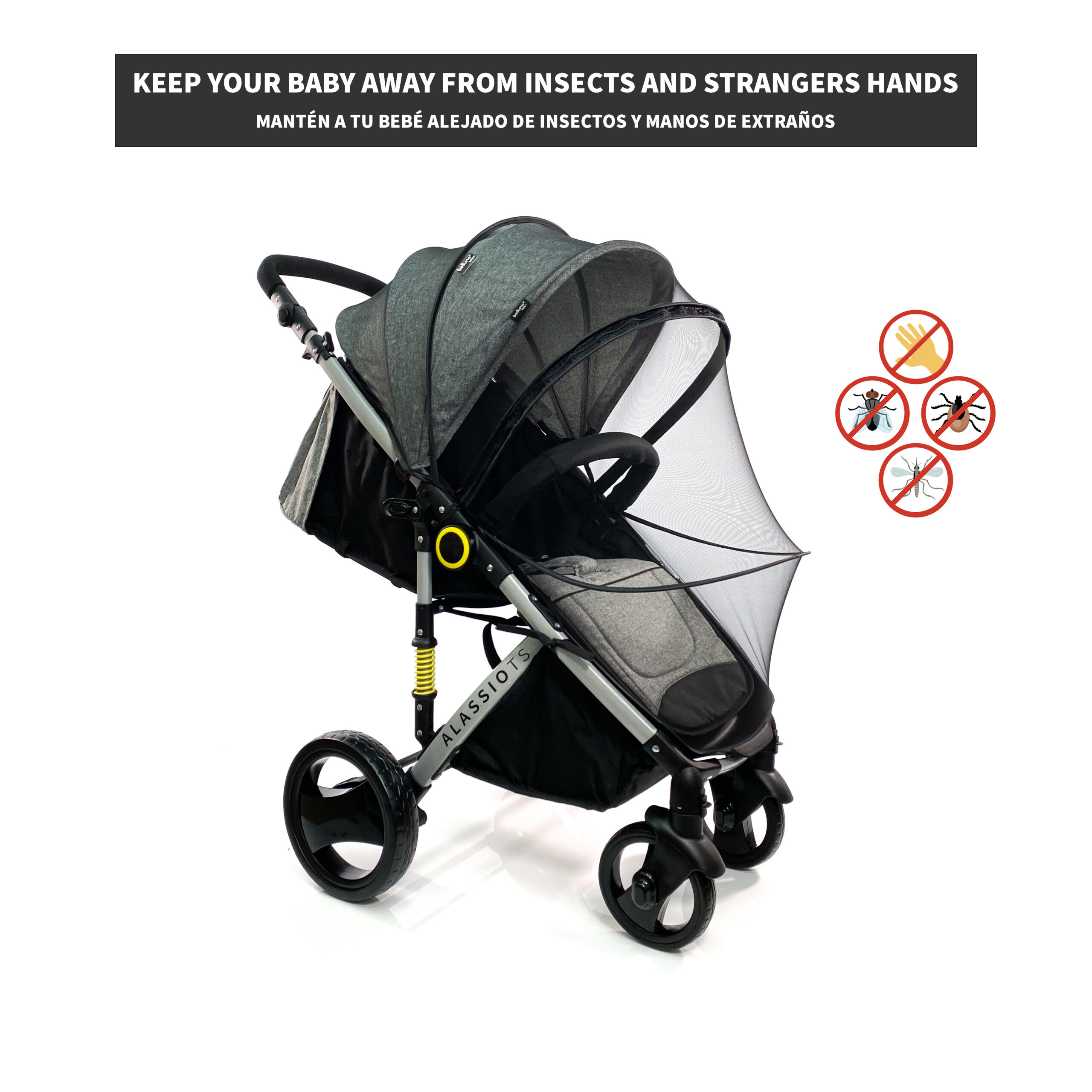 Producto de Seguridad Belluno Baby RED MOSQUITERO - Vista trasera