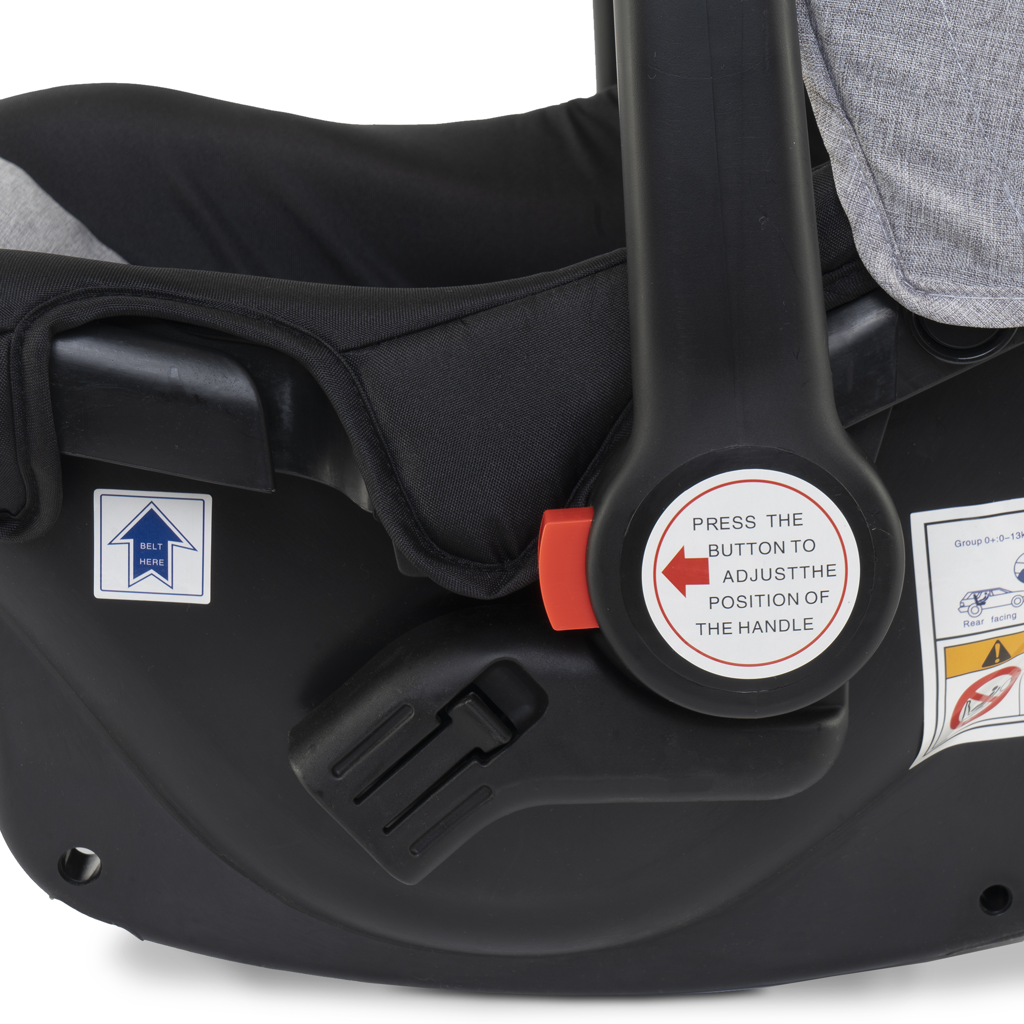 Butaca para Auto Belluno Baby HUEVITO GUBBIO - Vista plegado