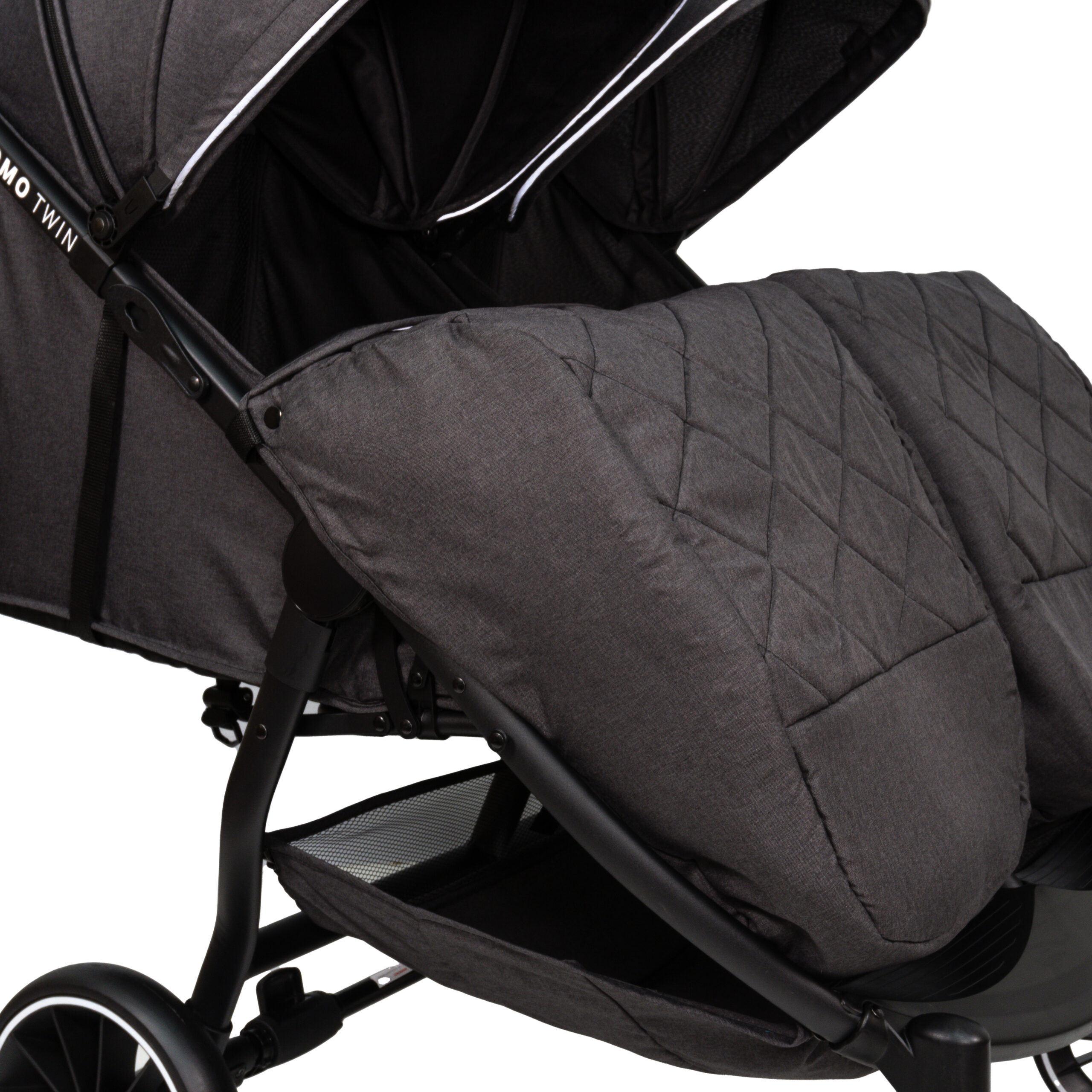 Cochecito Belluno Baby MOMO TWIN - Vista trasera