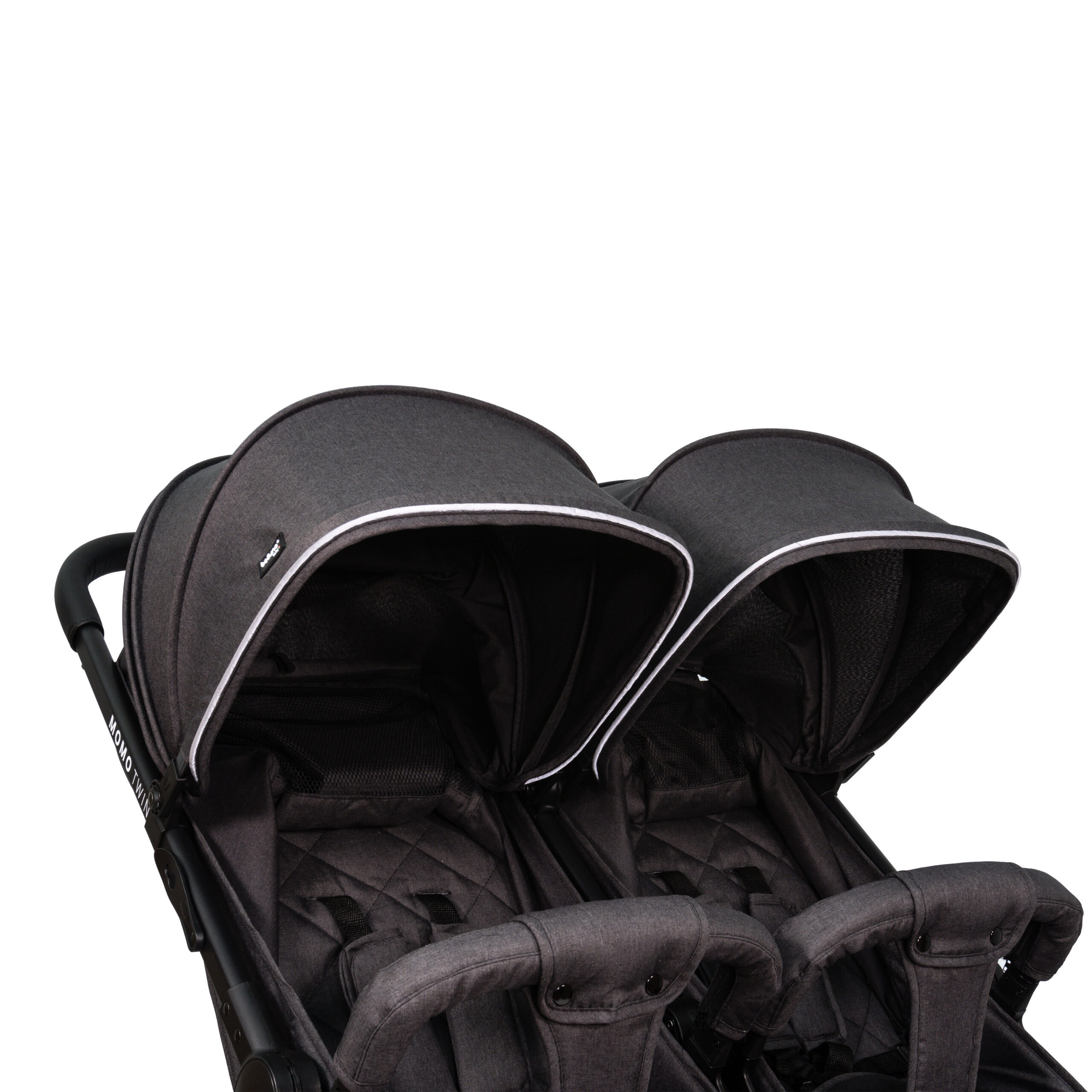 Cochecito Belluno Baby MOMO TWIN - Vista con accesorios