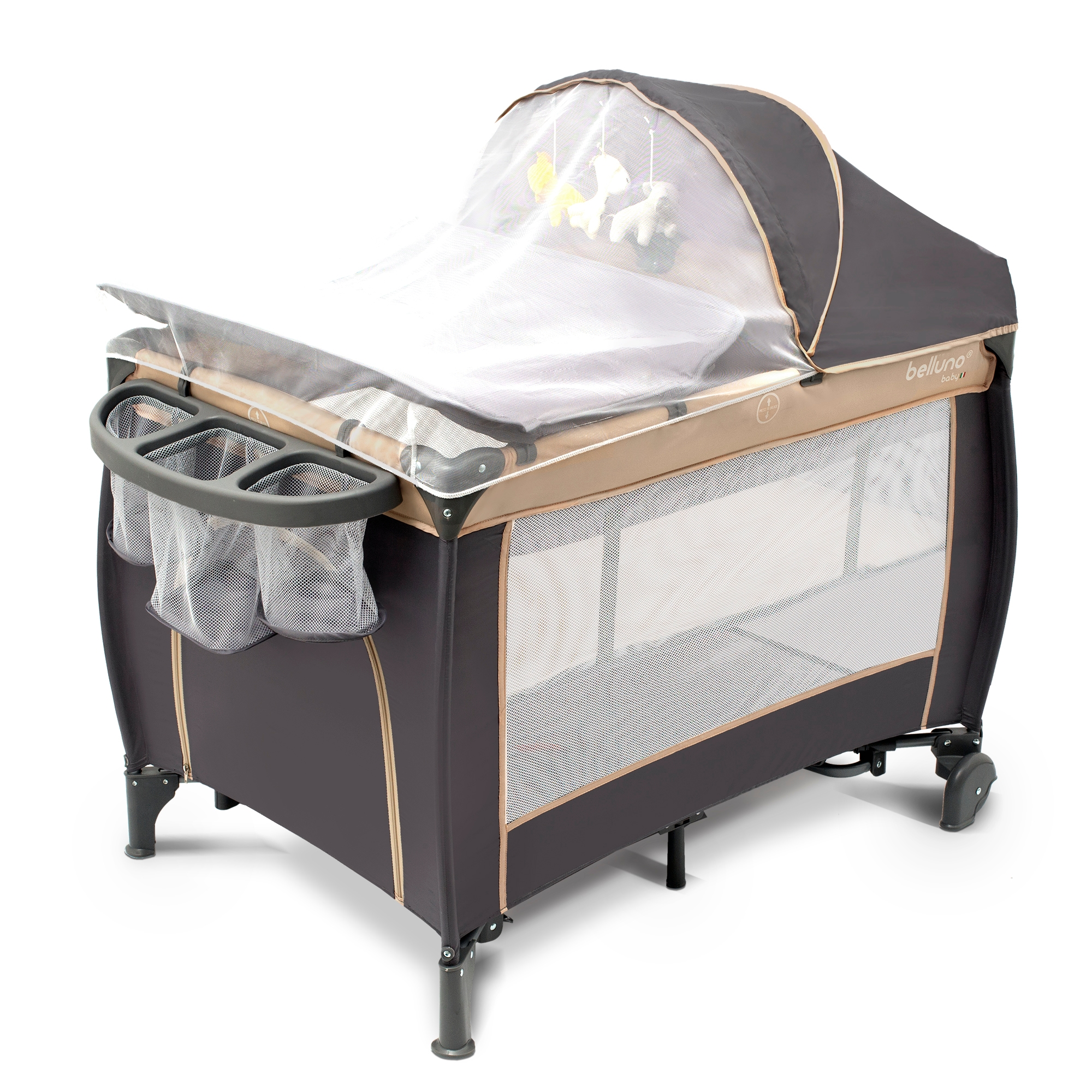 BEL0072BEIG-008 Mueble Belluno Baby SOGNI - Vista lateral