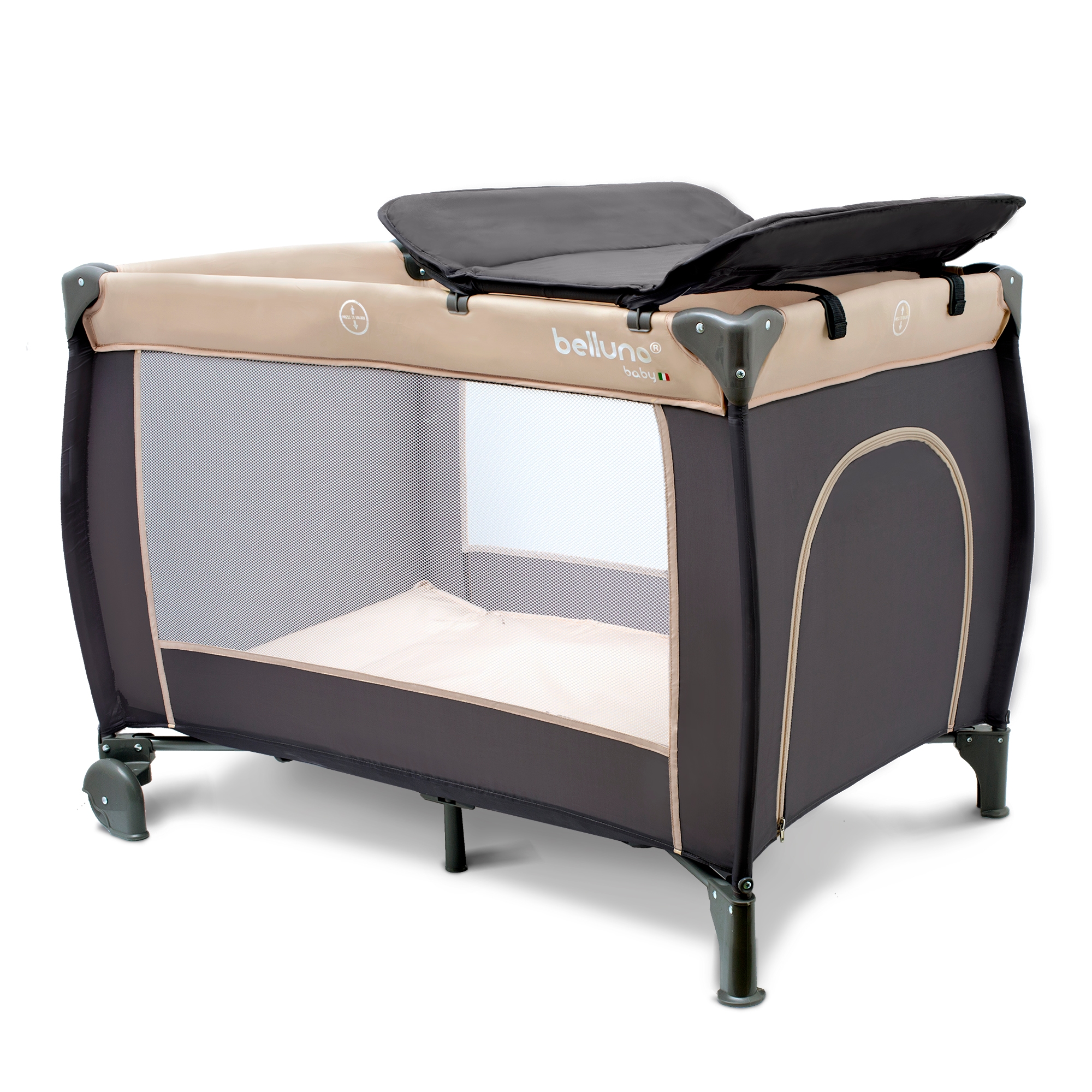BEL0072BEIG-028 Mueble Belluno Baby SOGNI - Vista trasera