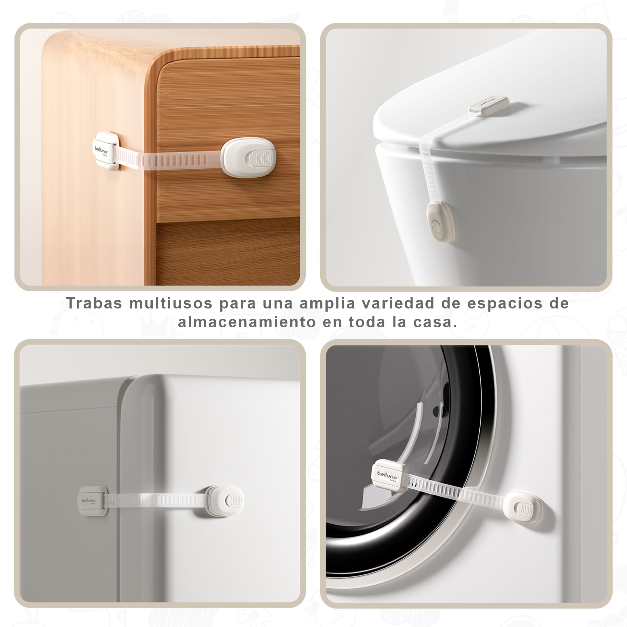 BES0011XXXX-003 Producto de Seguridad Belluno Baby FERRARA - Vista trasera