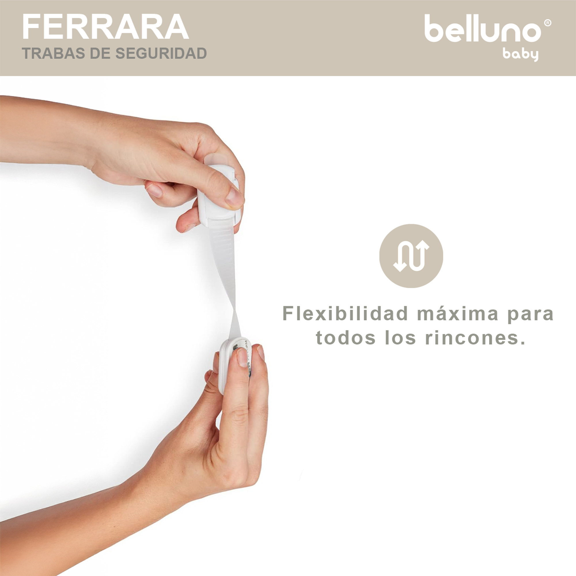 BES0011XXXX-006 Producto de Seguridad Belluno Baby FERRARA - Vista plegado