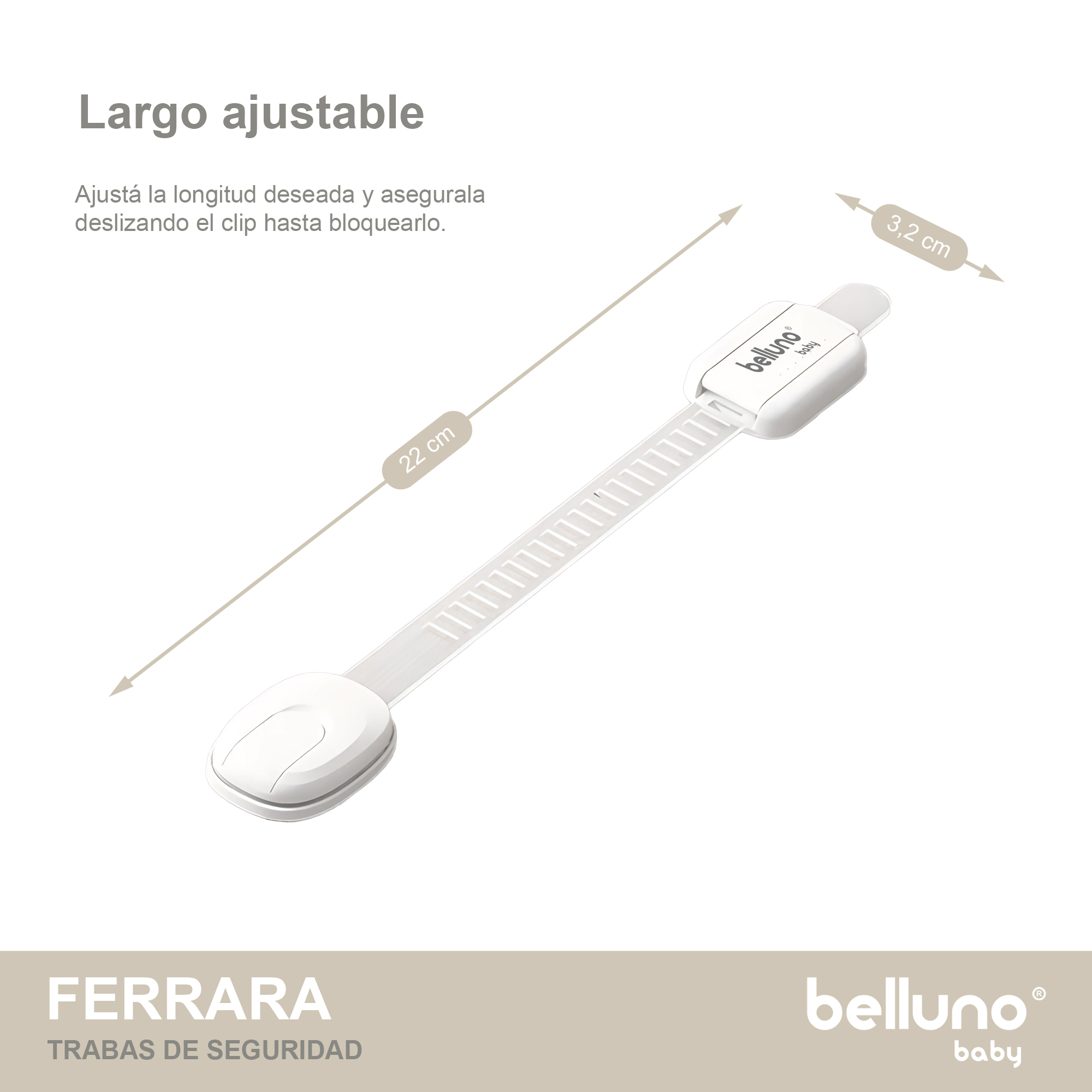 BES0011XXXX-008 Producto de Seguridad Belluno Baby FERRARA - Detalle
