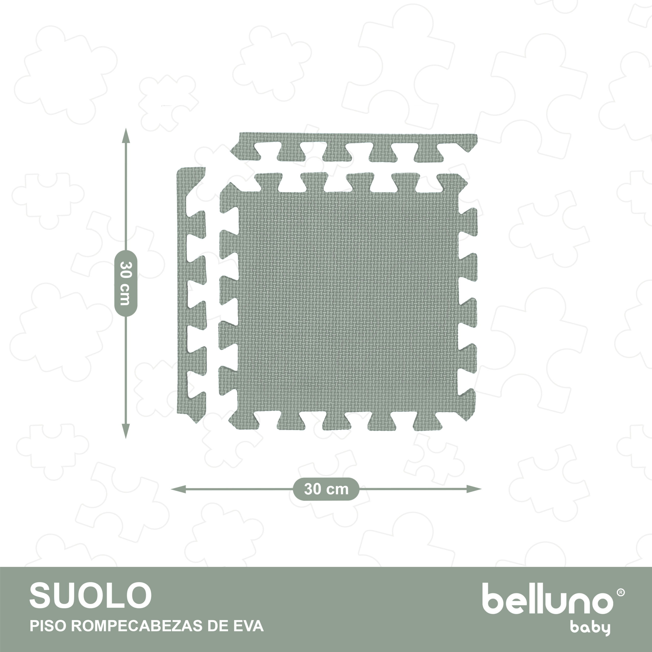 Mueble Belluno Baby SUOLO - Vista trasera